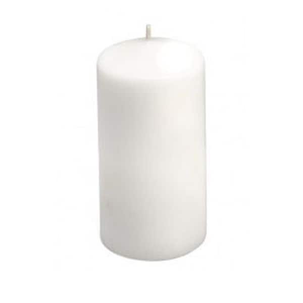 Zest Candle Zest Candle CPZ-027-12 3 x 6 in. White Pillar Candles-12pcs-Case - Bulk CPZ-027_12 - main